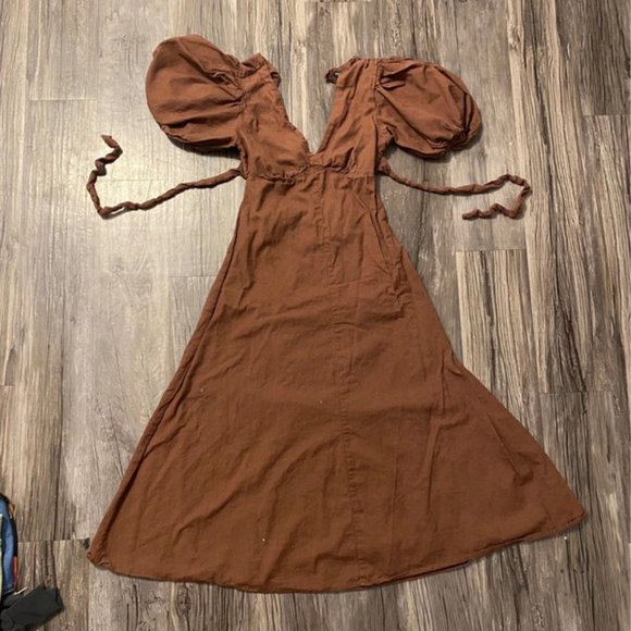 Nasty gal milkmaid peasant dress